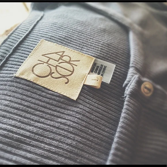 Chaser Henley Ribbed Layering Top Gray Charcoal NWT Large - Picture 15 of 16